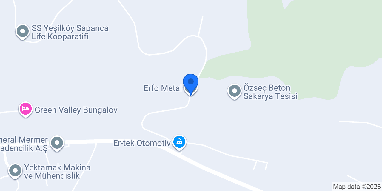 Erfo Metal konumu