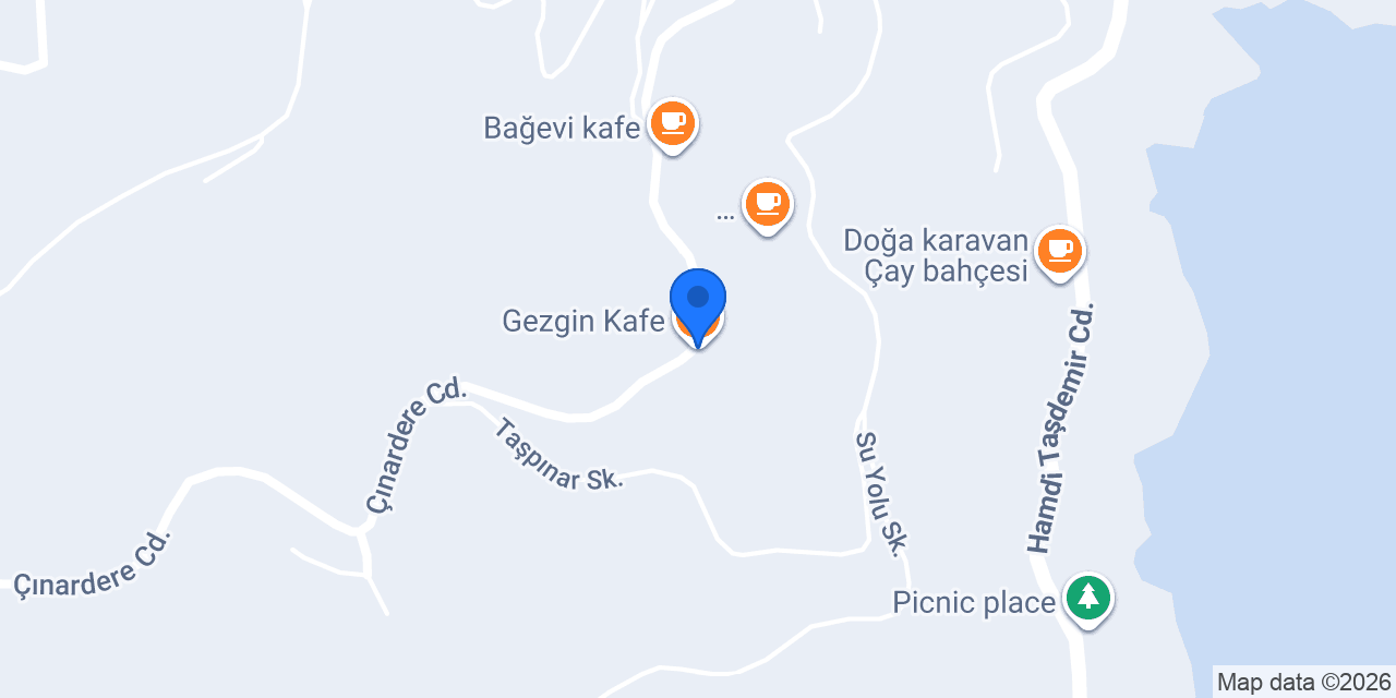 Gezgin Kafe konumu