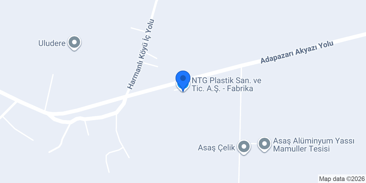 NTG Plastik San. ve Tic. A.Ş. - Fabrika konumu