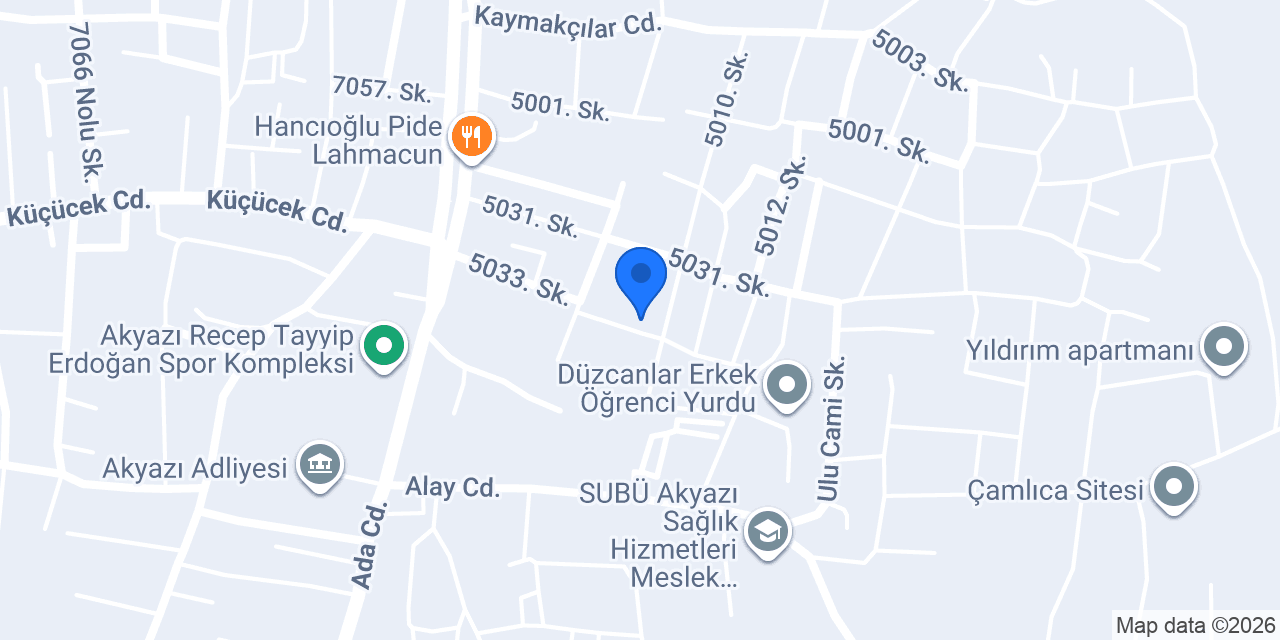 Çatı Dünyası konumu