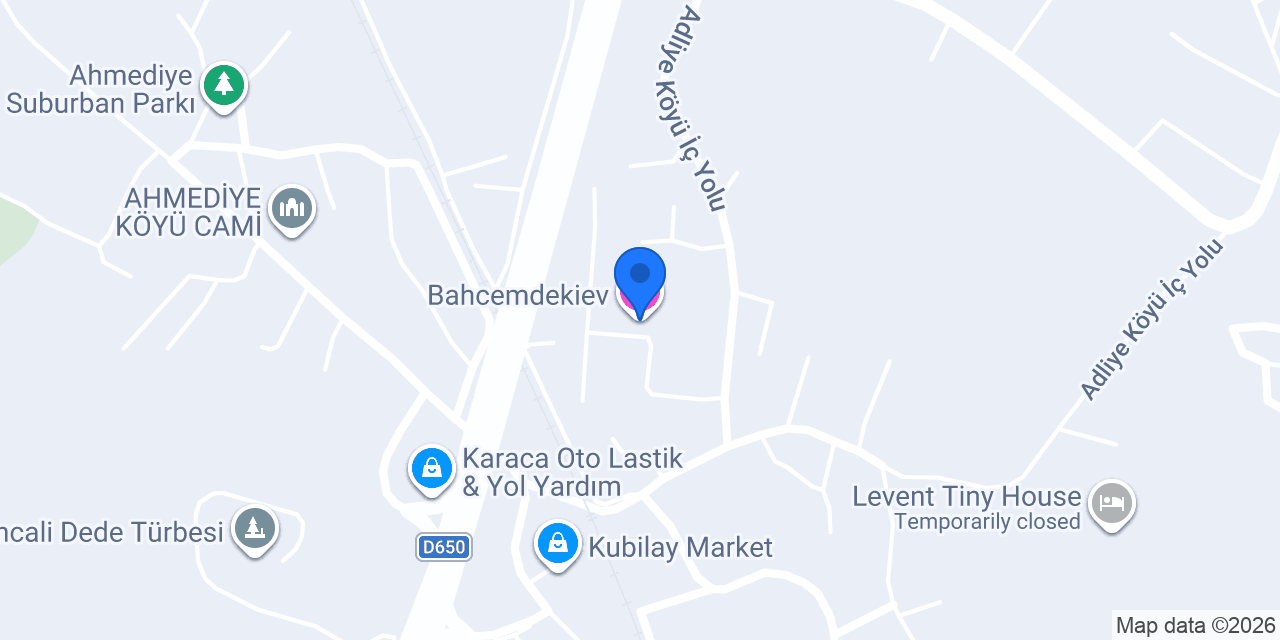 Bahcemdekiev konumu