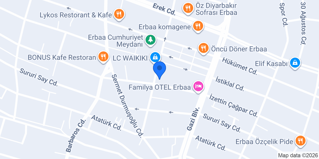 Fevzi Çakmak İlköğretim Okulu konumu