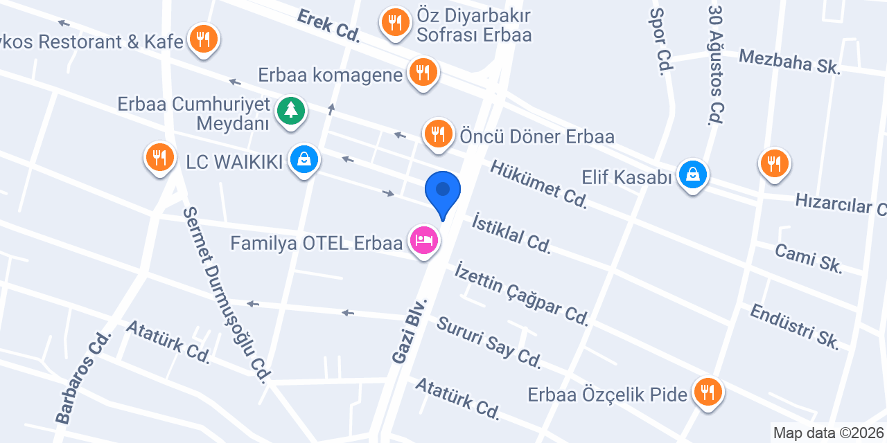 Derman Eczanesi konumu