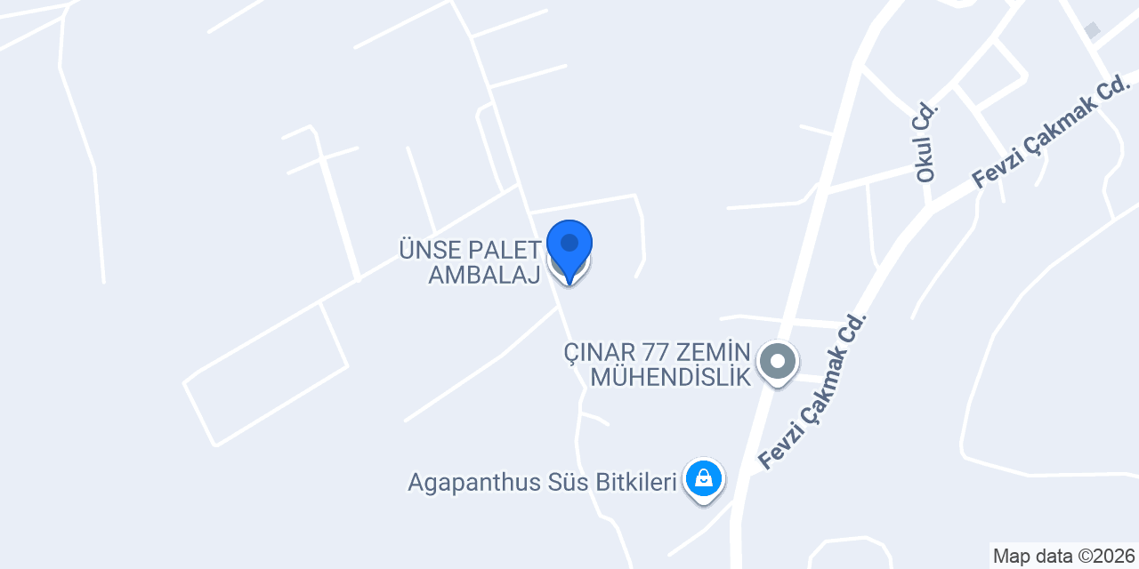 ÜNSE PALET AMBALAJ konumu