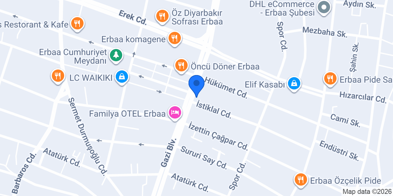 Simpaş Sigorta Erbaa Şubesi konumu