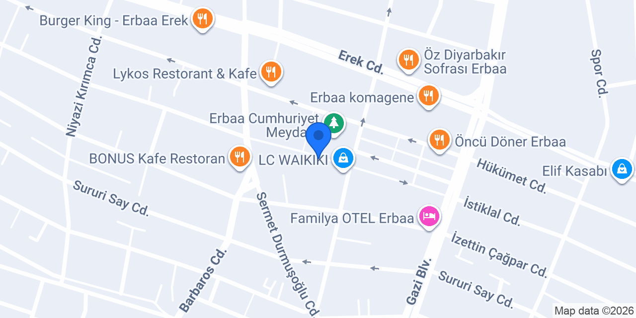 Mersin tantuni Erbaa konumu