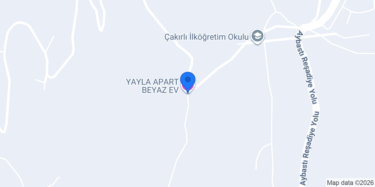 YAYLA APART BEYAZ EV konumu