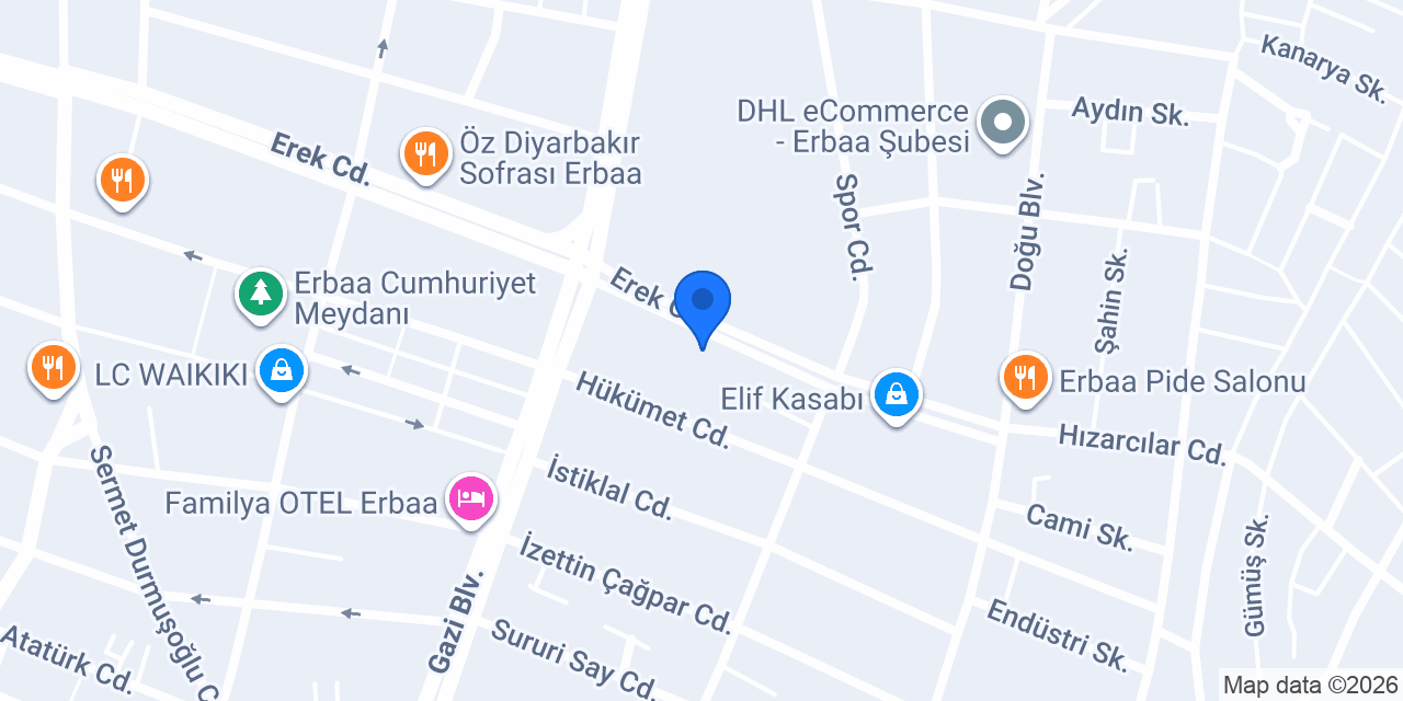 Ömer Aybak Erbaa konumu