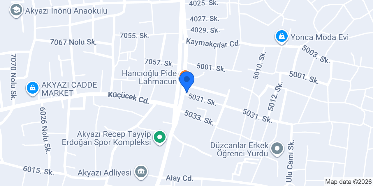 Akyazi Hali Yikama konumu