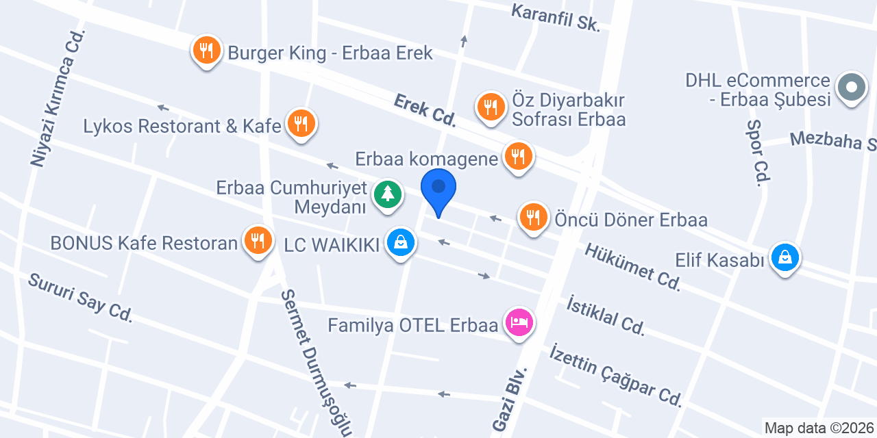 ARME Erkek Kuaförü konumu