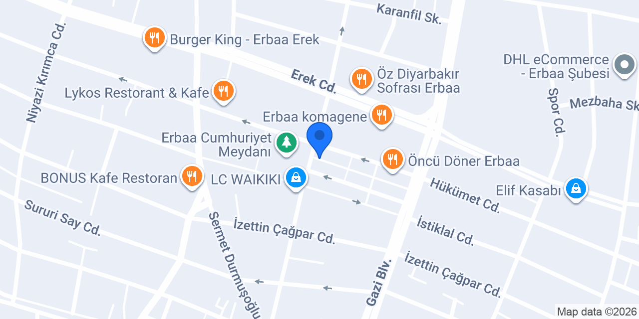 Terzi Birol ÖZTÜRK Erbaa konumu