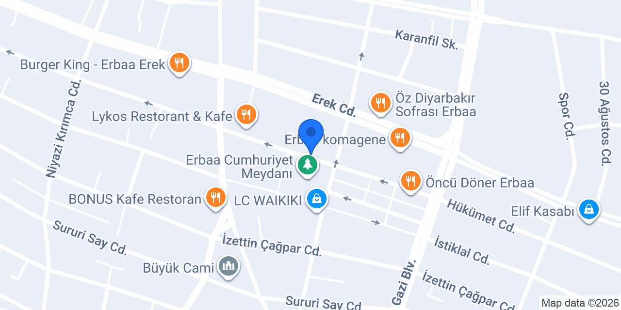 Erbaa Trend Döner & Hamburger konumu