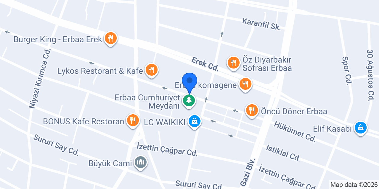 Vodafone Cep Merkezi konumu
