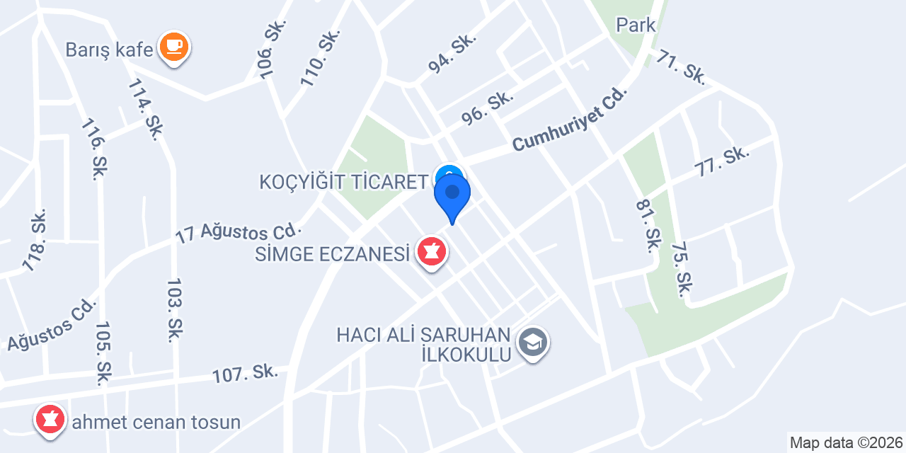 Kokoş Kuaför konumu