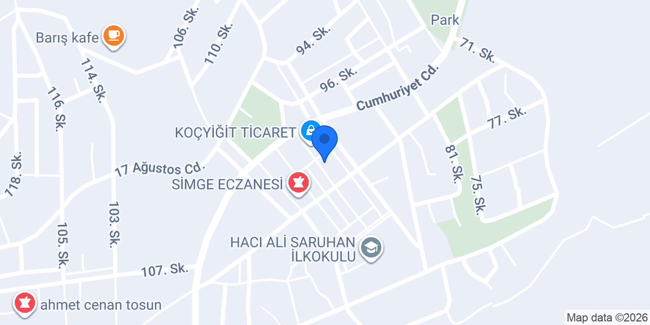 No1 Erkek Kuaförü konumu