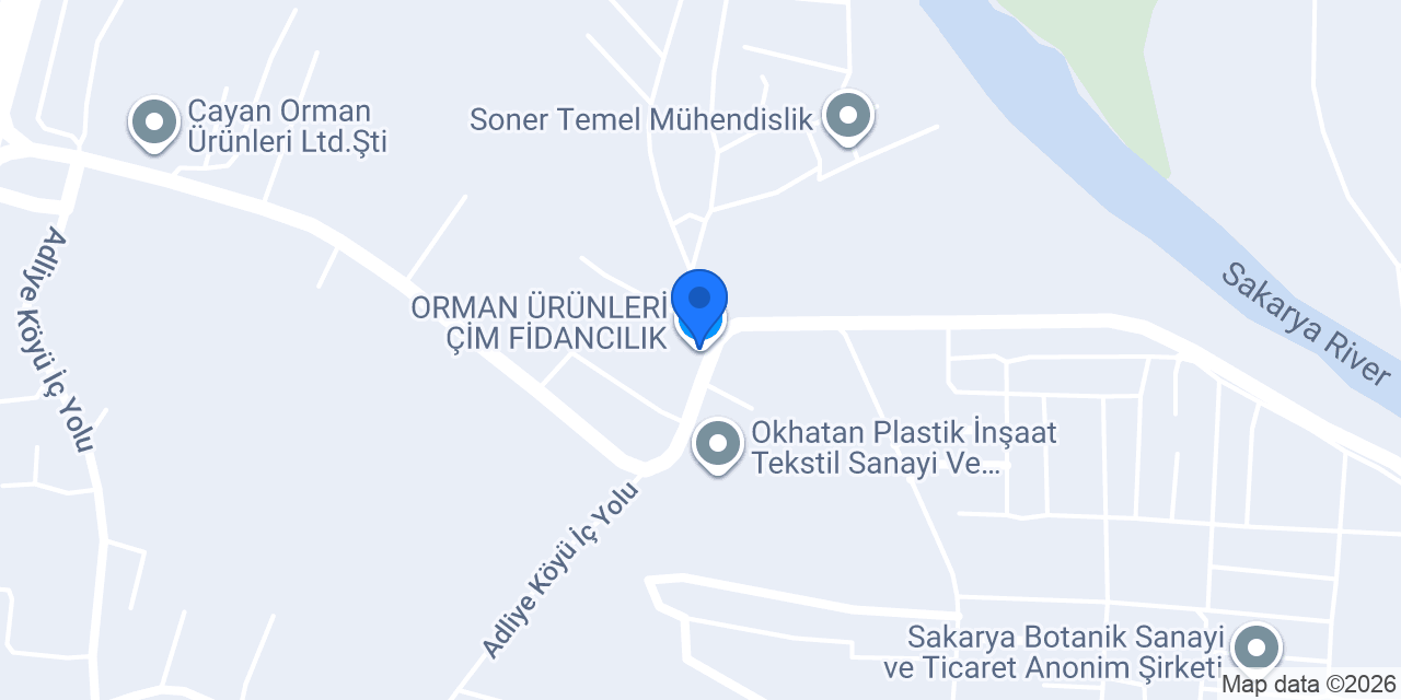 ORMAN ÜRÜNLERİ ÇİM FİDANCILIK konumu