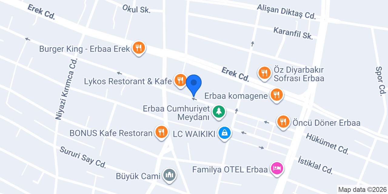 Lezzet Durağı Erbaa konumu