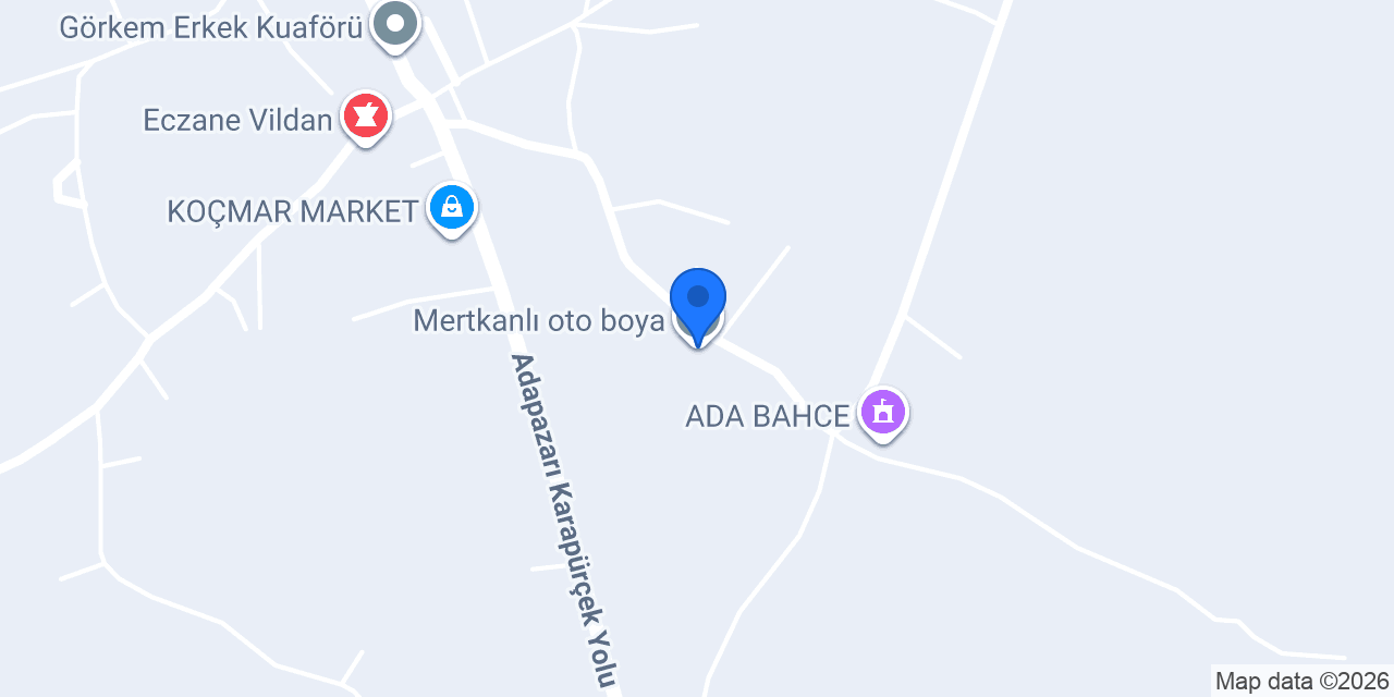 Mertkanlı oto boya konumu