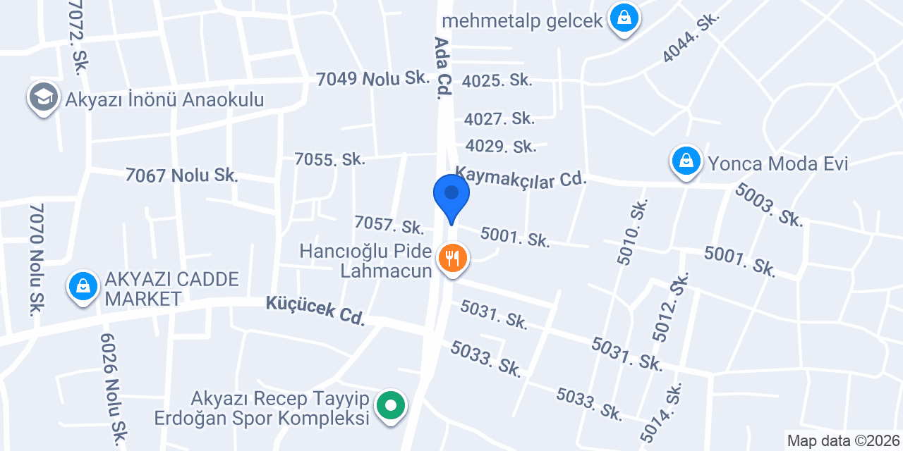 Akyazı 2. Noterliği konumu