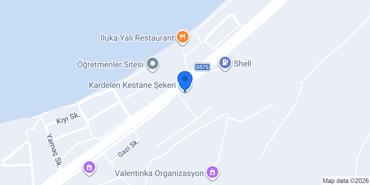 Kardelen Kestane Şekeri konumu