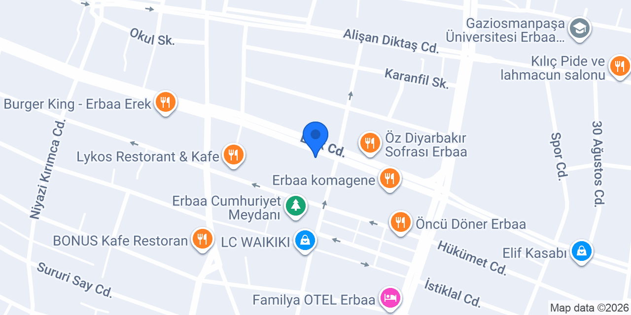 ÇÖRDÜK İNŞAAT konumu