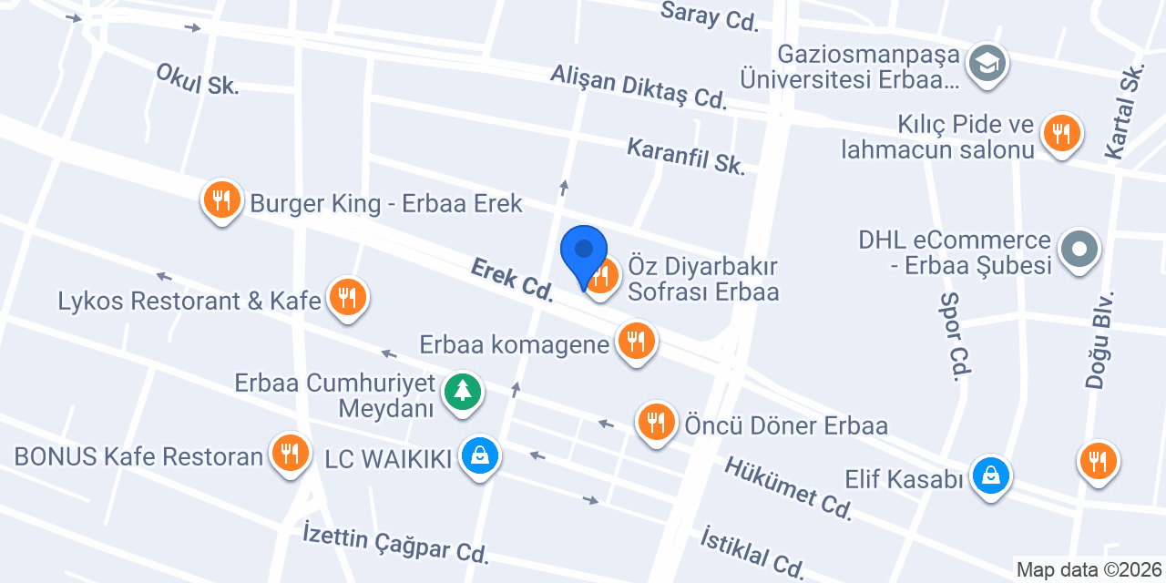 Av. Ahmet Ata konumu