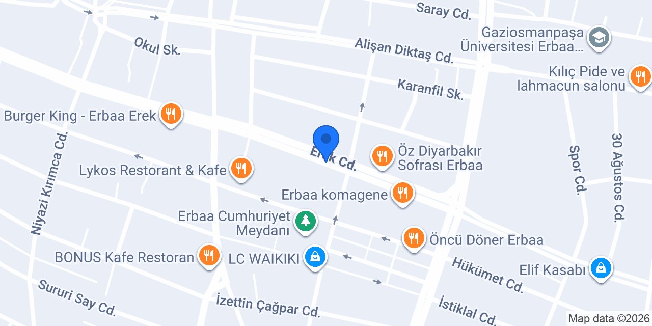 BAYÇA ERBAA PSİKOTEKNİK konumu