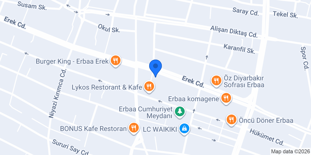 Erbaa Piknik Dürüm Evi konumu