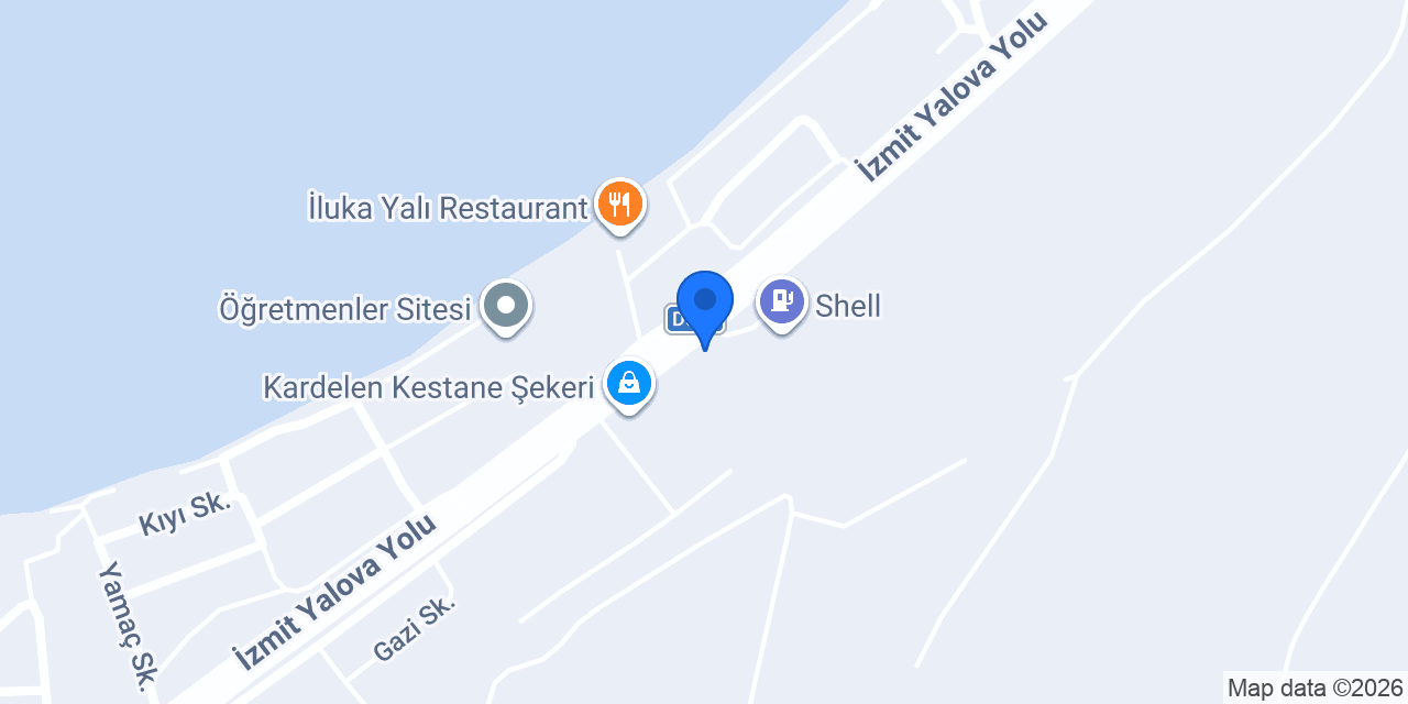 Yalova Beyaz Otel ( Pansiyon ) konumu