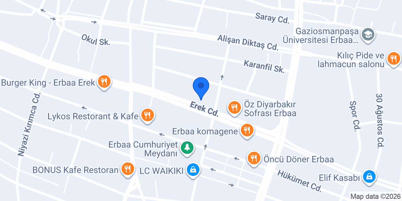 Erbaa korku evi konumu