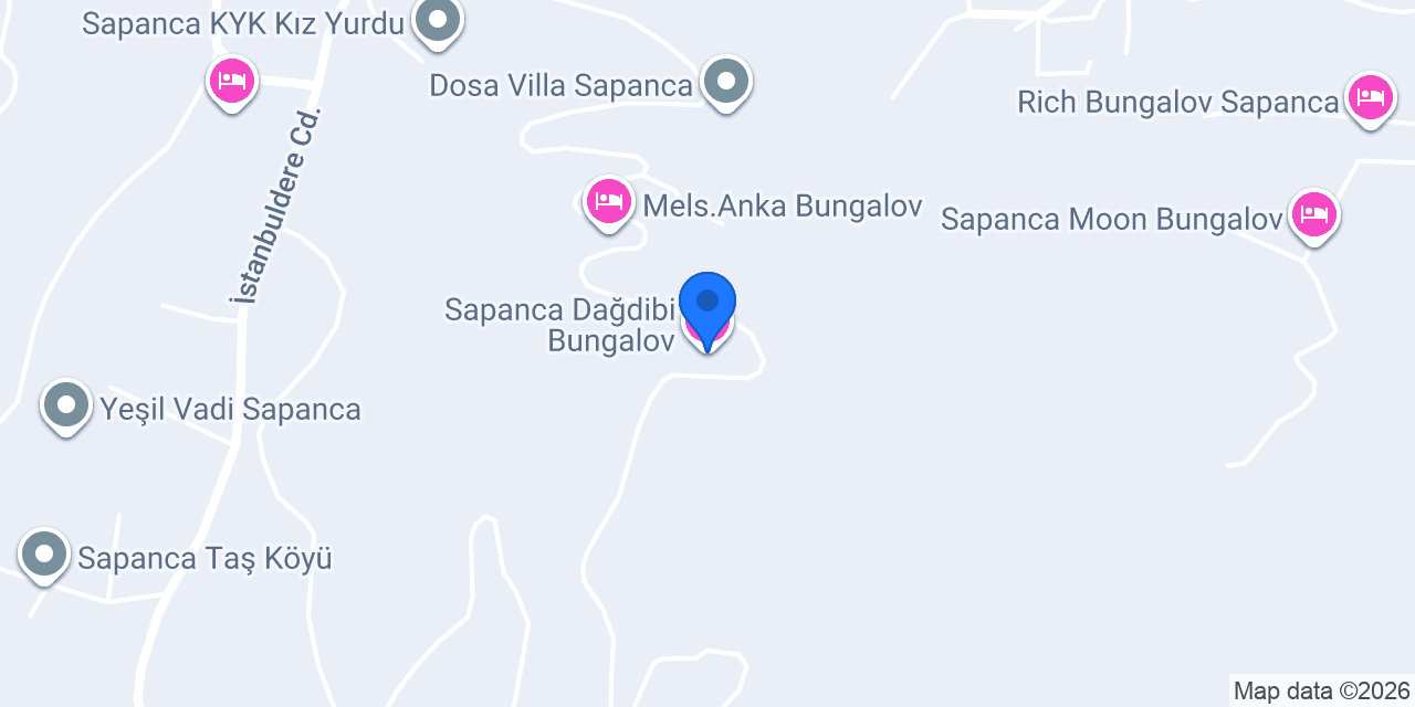 Sapanca Dağdibi Bungalov konumu