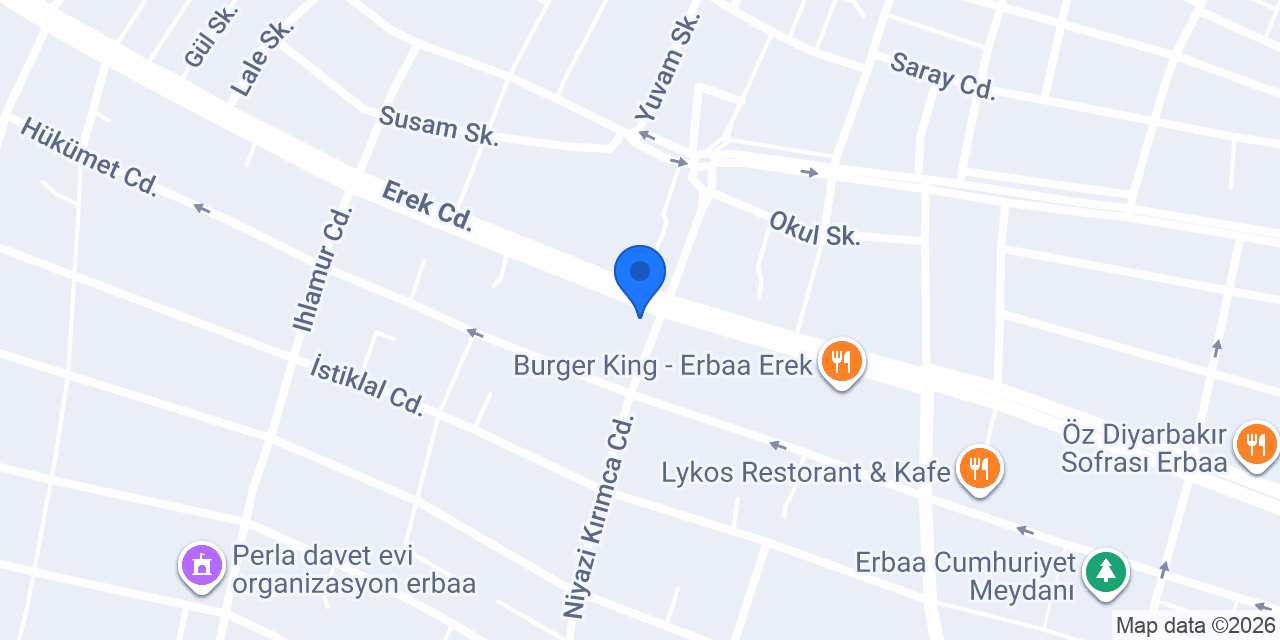 Erbaa Sıhhi Tesisat konumu