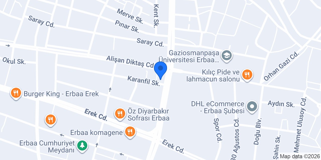 ERBAA HUZUR EMLAK konumu