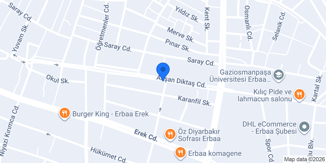 Yalçın Veteriner Kliniği konumu