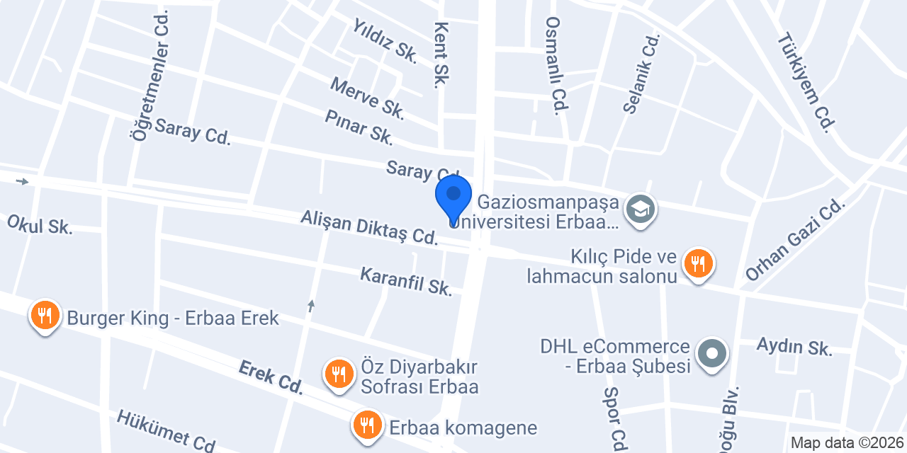 Erbaa Özel Açı Anadolu Lisesi konumu