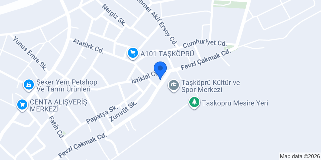 Taşköprü Aile Sağlığı Merkezi konumu