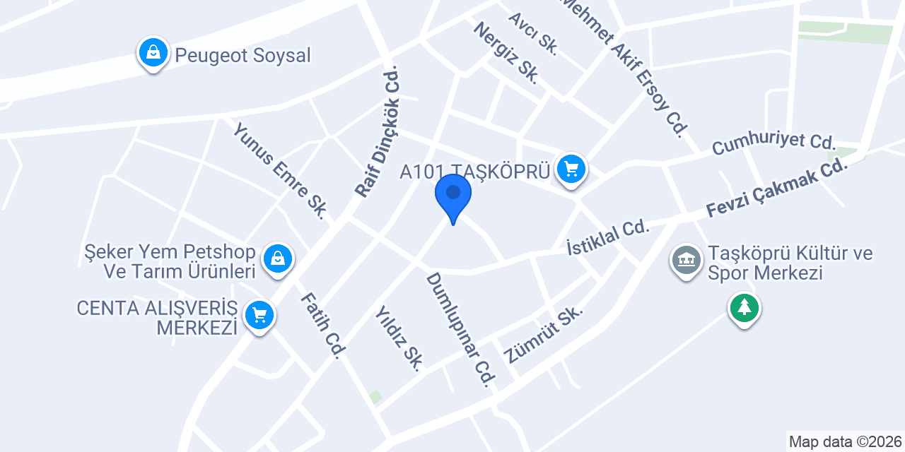 Ptt-taşköprü Acentesi konumu