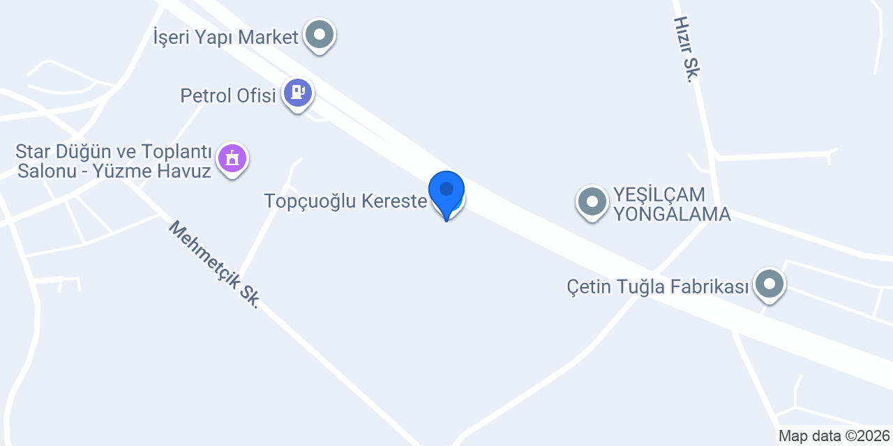 Topçuoğlu Kereste konumu