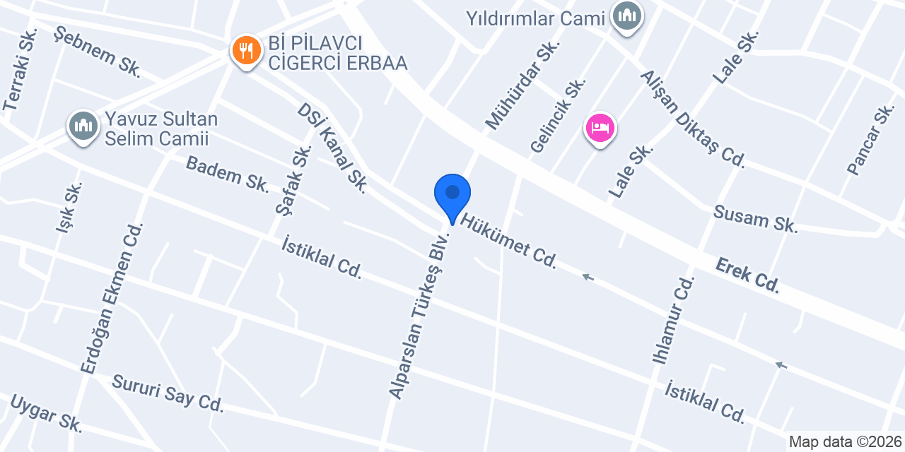 Özel Balçiçek Kreş&Anaokulu Erbaa Şubesi konumu