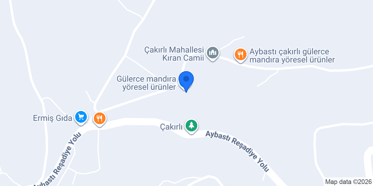 Gülerce mandıra yöresel ürünler konumu