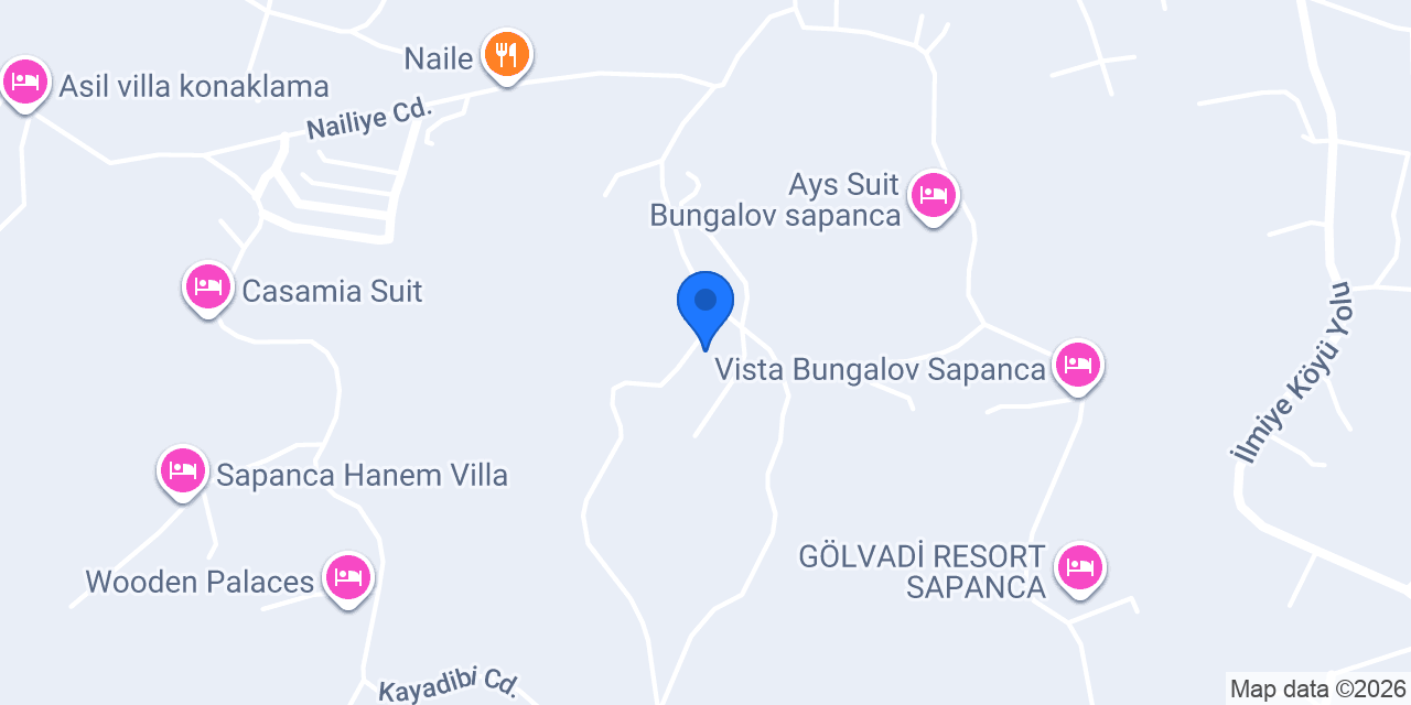 Sapanca Ada Karye Bungalov konumu