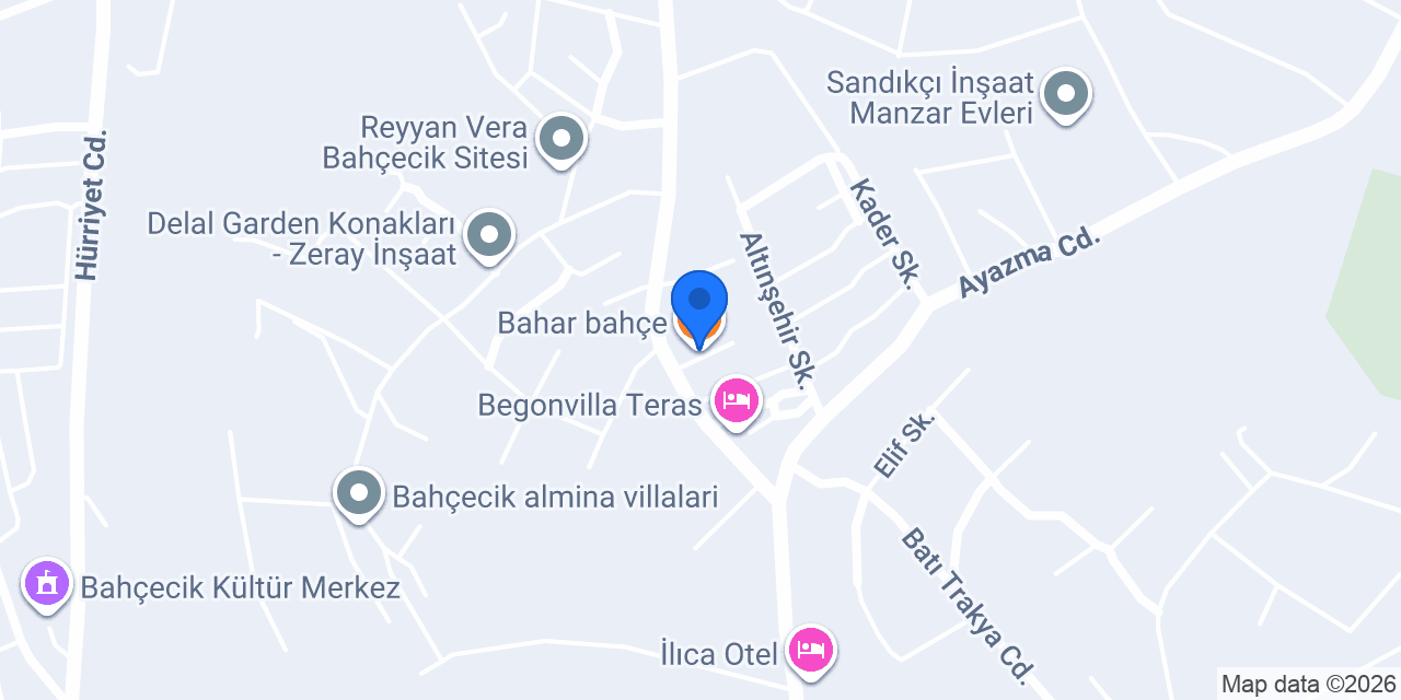 Bahar bahçe konumu