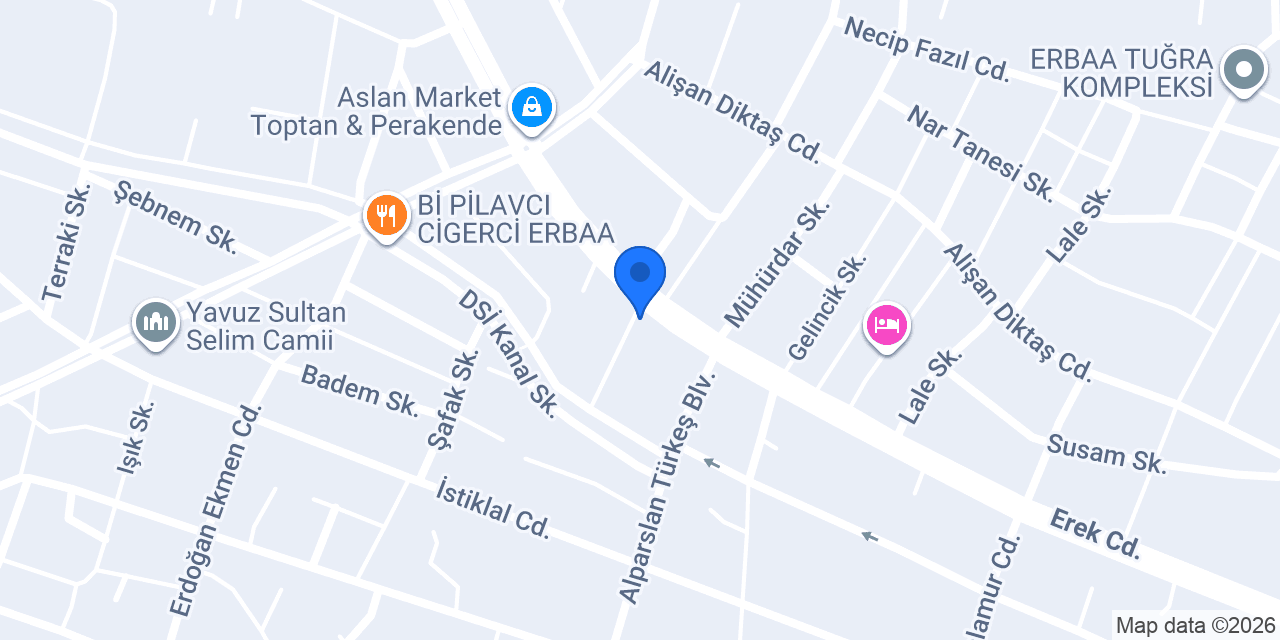 Erbaa Uzman Teknik konumu