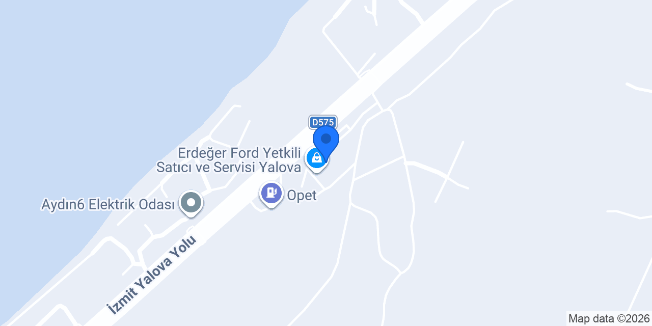 Ford - Erdeğer Otomotiv konumu