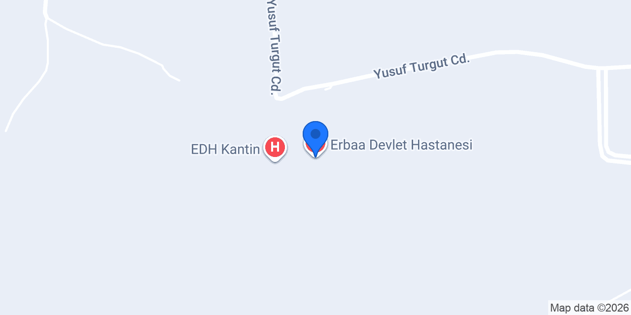 Erbaa Devlet Hastanesi konumu