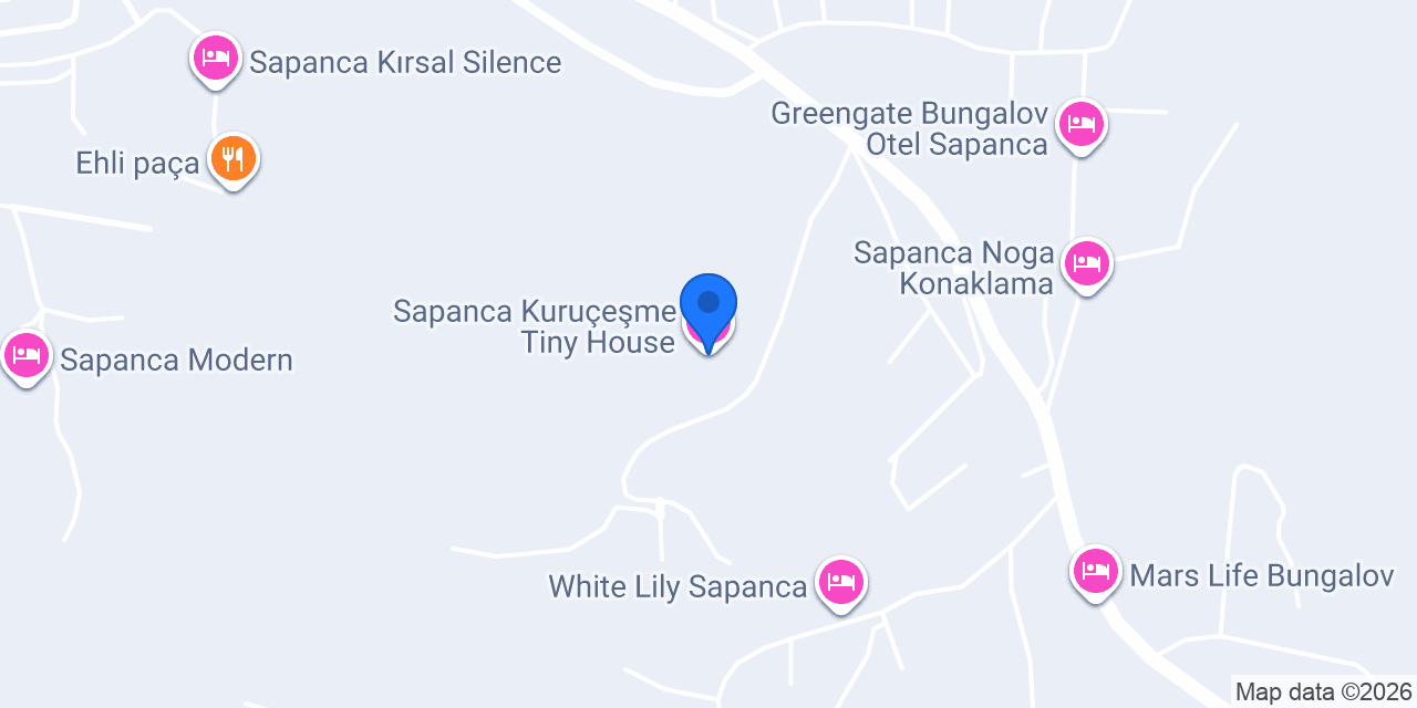 Sapanca Kuruçeşme Tiny House konumu