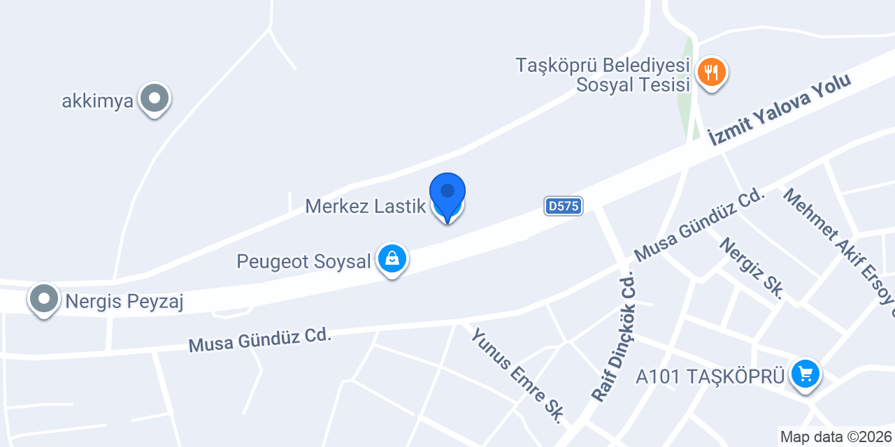 Merkez Lastik konumu