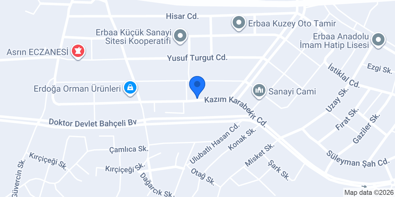 Konyar Kapı Ve Orman Ürünleri konumu