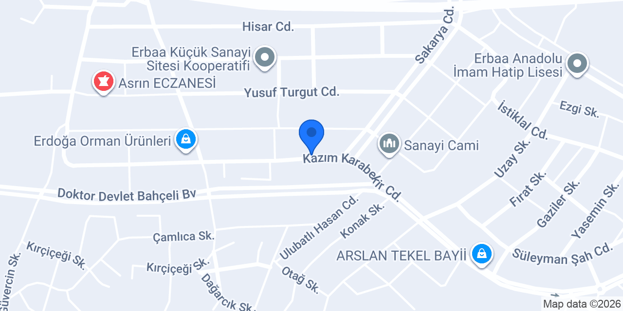 Damla duşakabin ve Cambalkon konumu