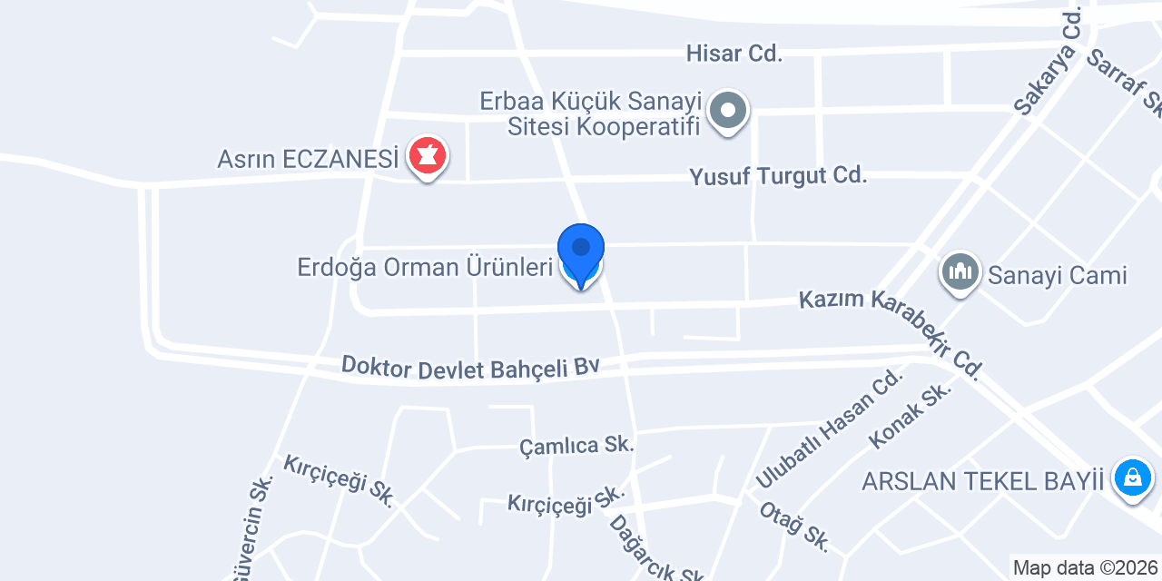 Erdoğa Orman Ürünleri konumu